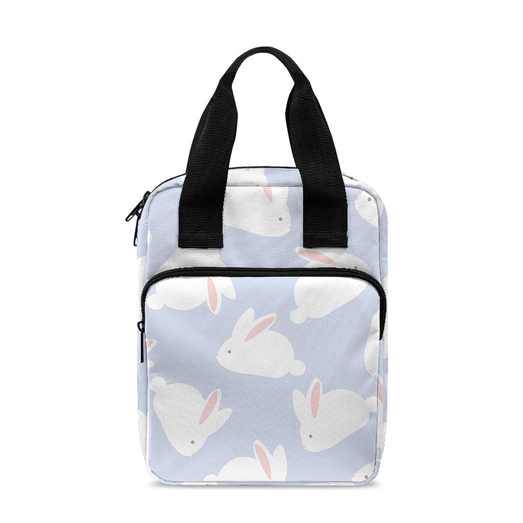 Mini Rabbit Pattern Print Bible Tote Bag