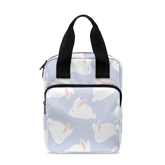 Mini Rabbit Pattern Print Bible Tote Bag