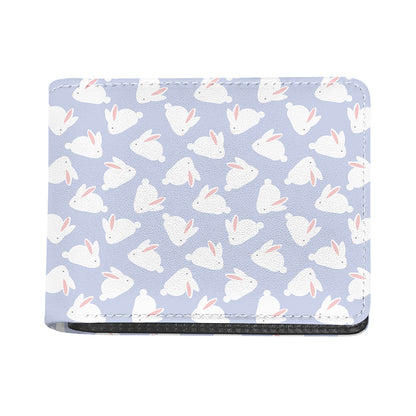 Mini Rabbit Pattern Print Bifold Wallet