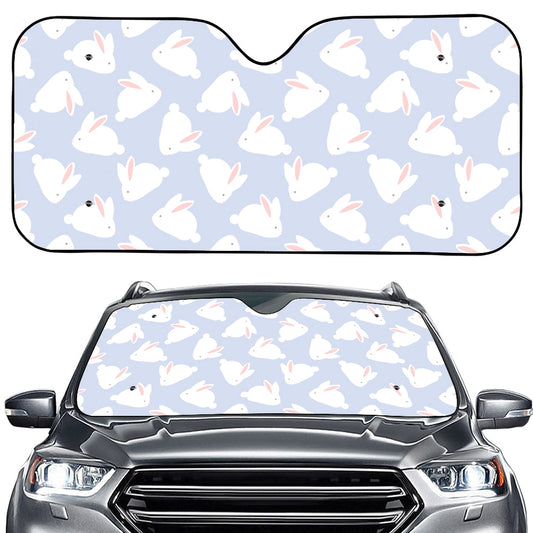 Mini Rabbit Pattern Print Car Windshield Sun Shade