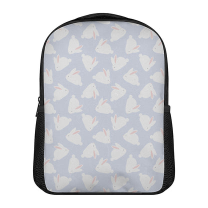 Mini Rabbit Pattern Print Casual Backpack