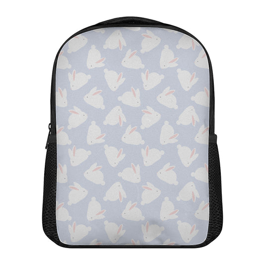 Mini Rabbit Pattern Print Casual Backpack