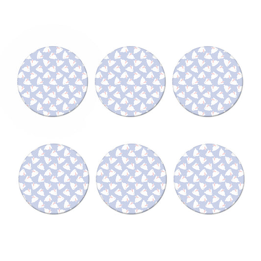 Mini Rabbit Pattern Print Coaster Set