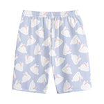 Mini Rabbit Pattern Print Cotton Shorts