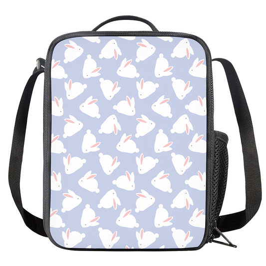 Mini Rabbit Pattern Print Crossbody Lunch Bag
