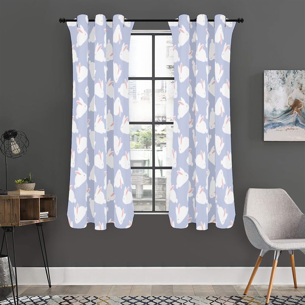 Mini Rabbit Pattern Print Curtain