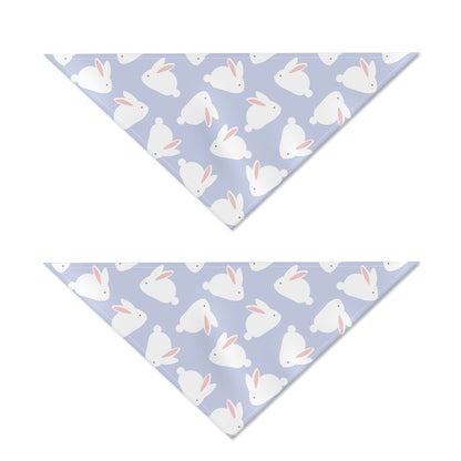 Mini Rabbit Pattern Print Dog Bandana