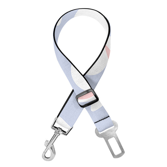 Mini Rabbit Pattern Print Dog Seat Belt