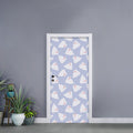Mini Rabbit Pattern Print Door Sticker