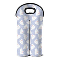 Mini Rabbit Pattern Print Double Neoprene Wine Tote