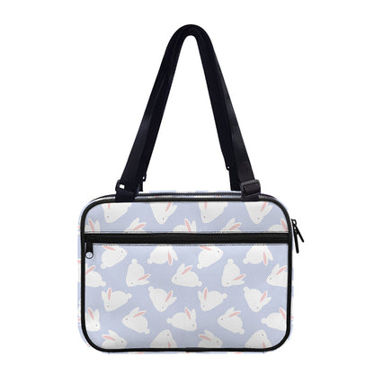Mini Rabbit Pattern Print Double Strap Bible Bag
