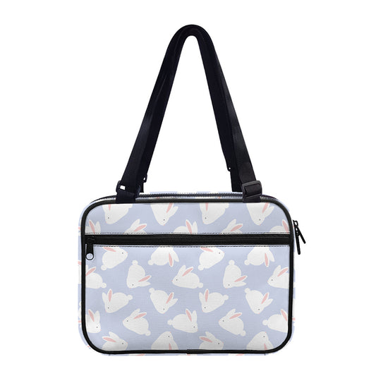 Mini Rabbit Pattern Print Double Strap Bible Bag
