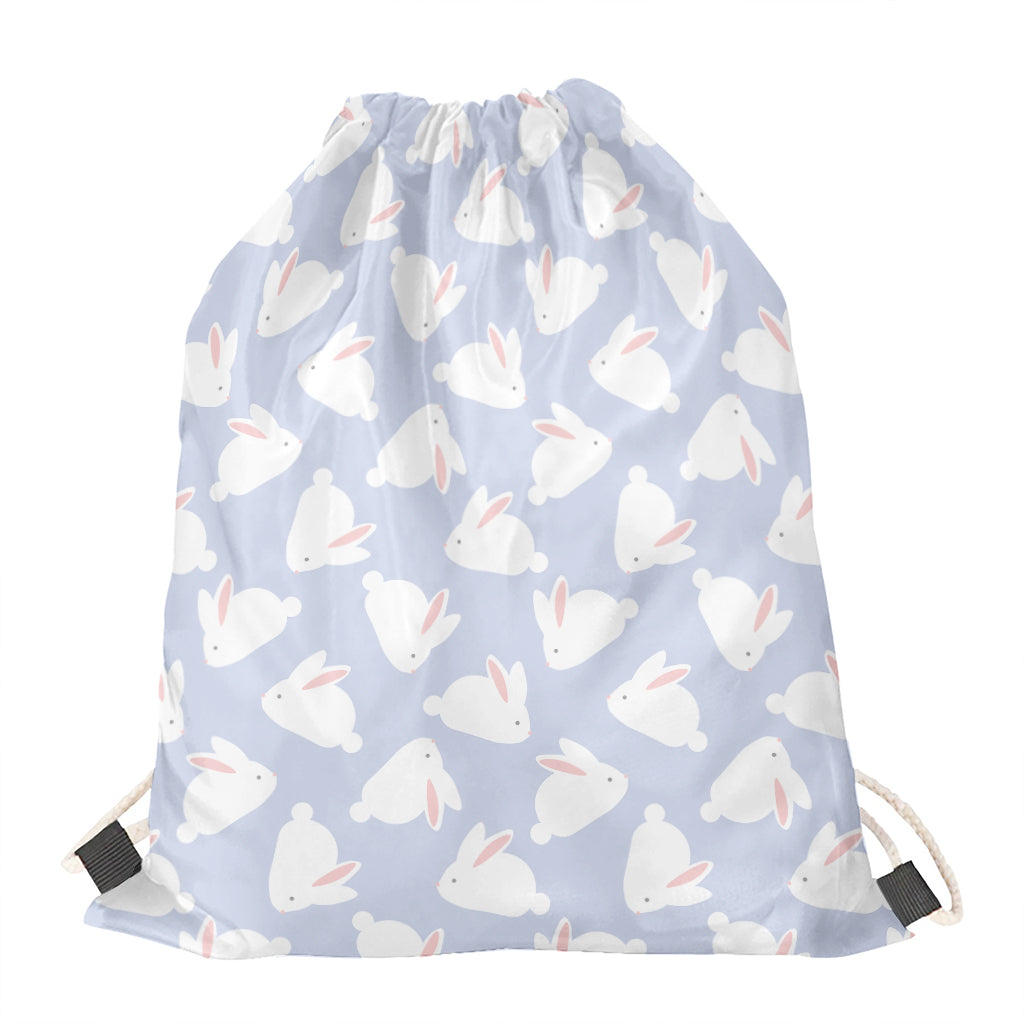 Mini Rabbit Pattern Print Drawstring Bag