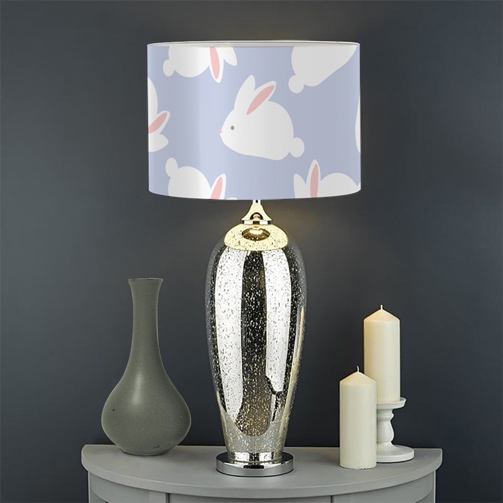 Mini Rabbit Pattern Print Drum Lamp Shade