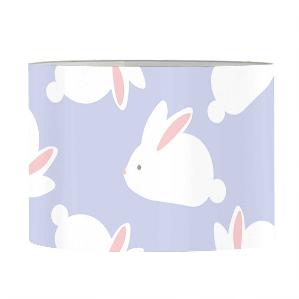 Mini Rabbit Pattern Print Drum Lamp Shade
