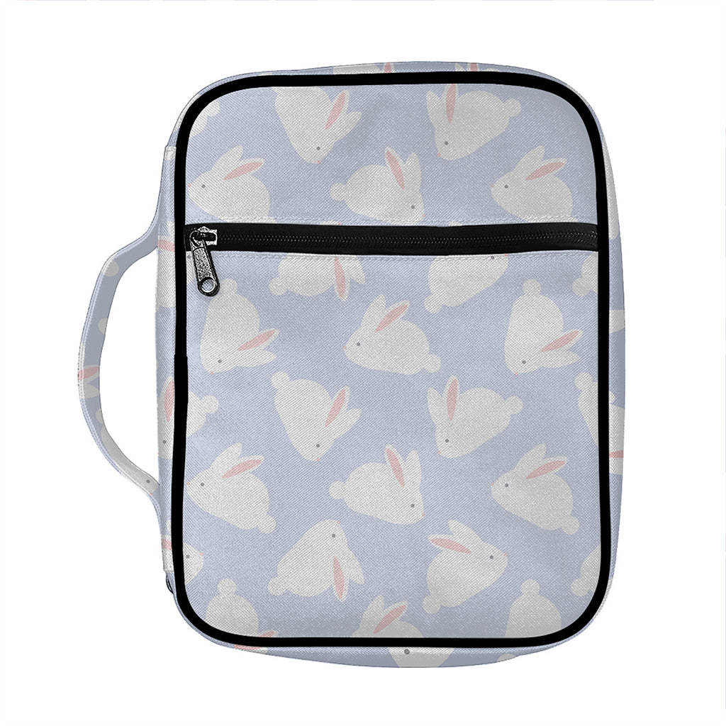 Mini Rabbit Pattern Print Front Pocket Bible Bag