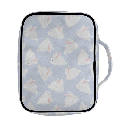 Mini Rabbit Pattern Print Front Pocket Bible Bag