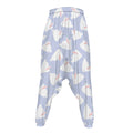 Mini Rabbit Pattern Print Hammer Pants