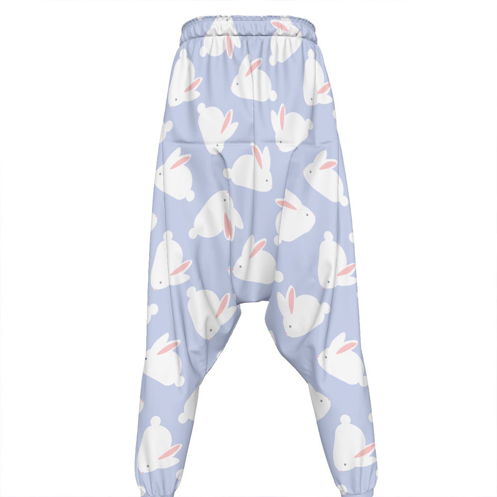 Mini Rabbit Pattern Print Hammer Pants