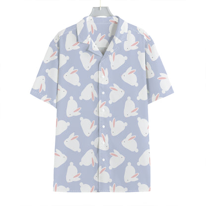 Mini Rabbit Pattern Print Hawaiian Shirt