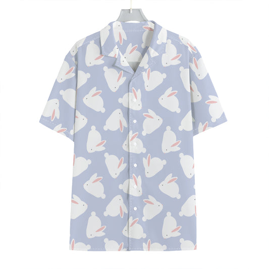 Mini Rabbit Pattern Print Hawaiian Shirt