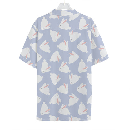 Mini Rabbit Pattern Print Hawaiian Shirt
