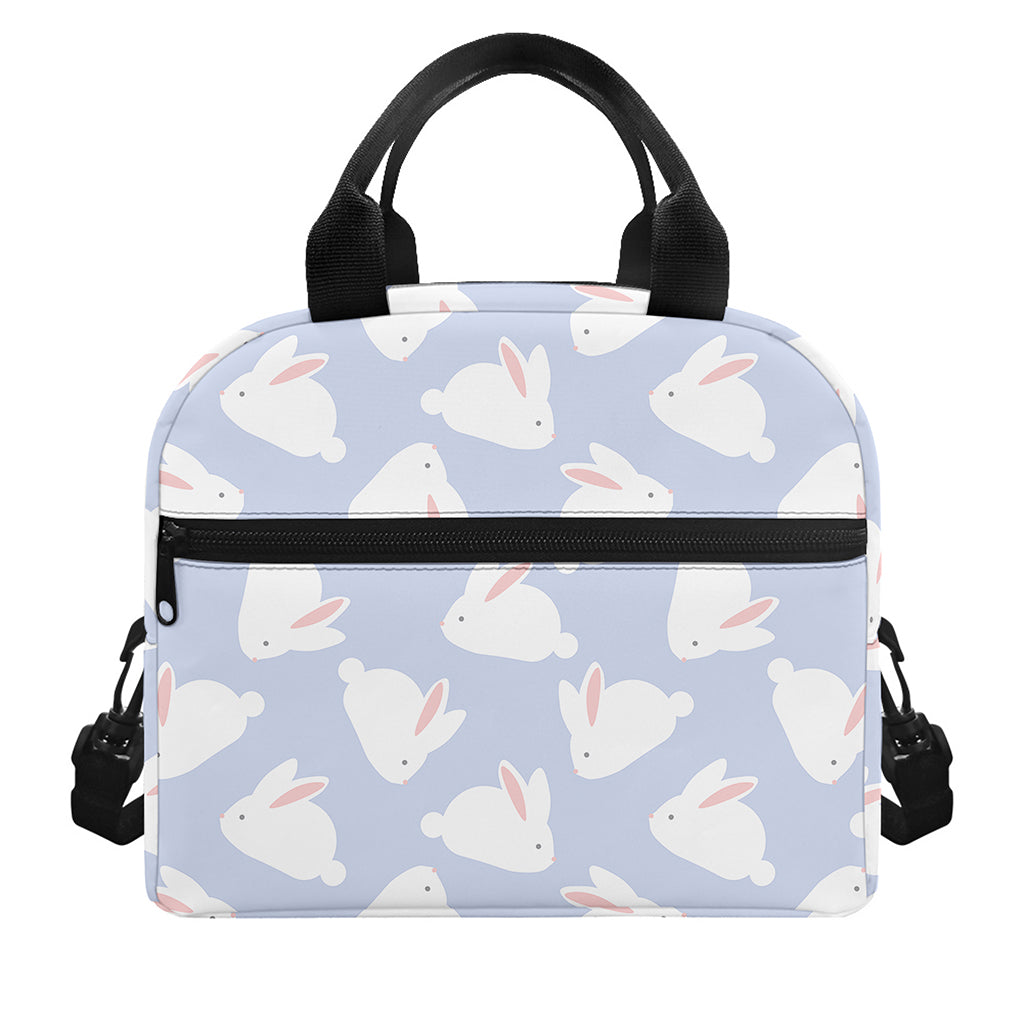 Mini Rabbit Pattern Print Insulated Lunch Bag