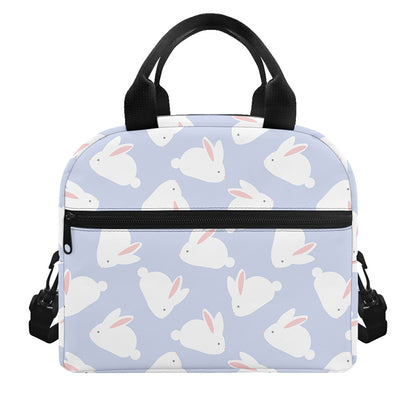 Mini Rabbit Pattern Print Insulated Lunch Bag