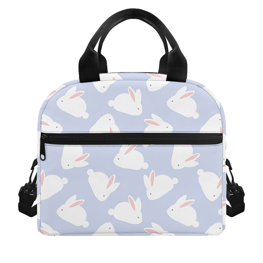 Mini Rabbit Pattern Print Insulated Lunch Bag