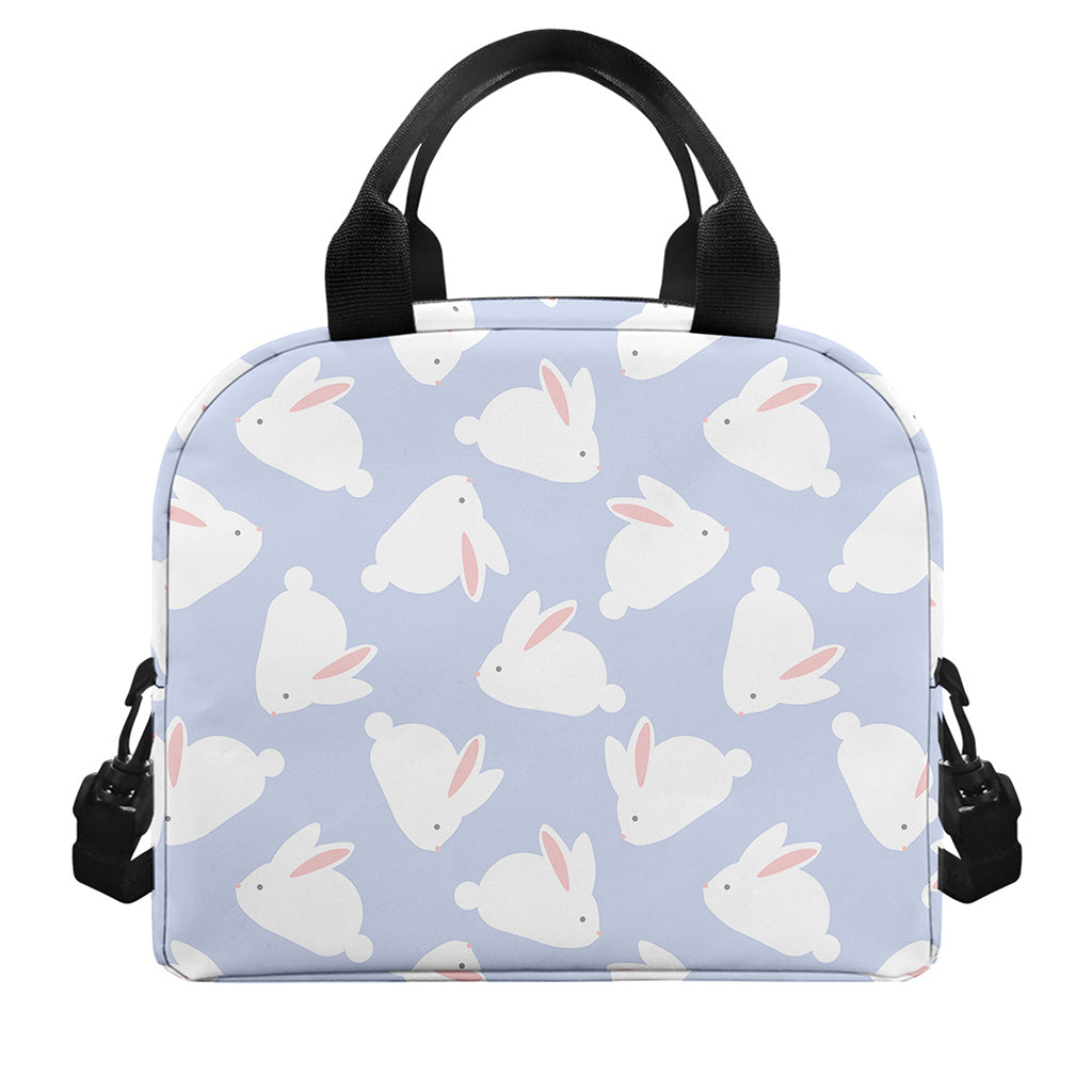 Mini Rabbit Pattern Print Insulated Lunch Bag
