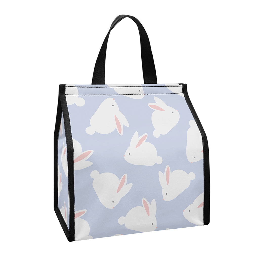 Mini Rabbit Pattern Print Insulated Lunch Tote