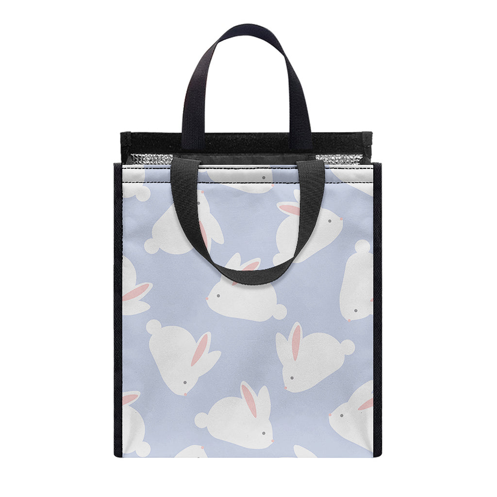 Mini Rabbit Pattern Print Insulated Lunch Tote
