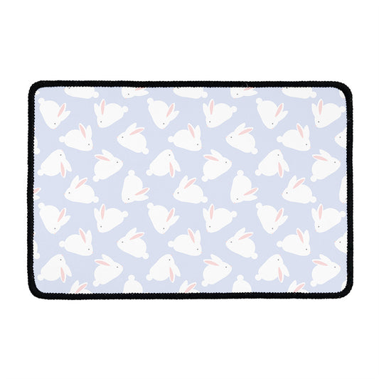 Mini Rabbit Pattern Print Kitchen Mat