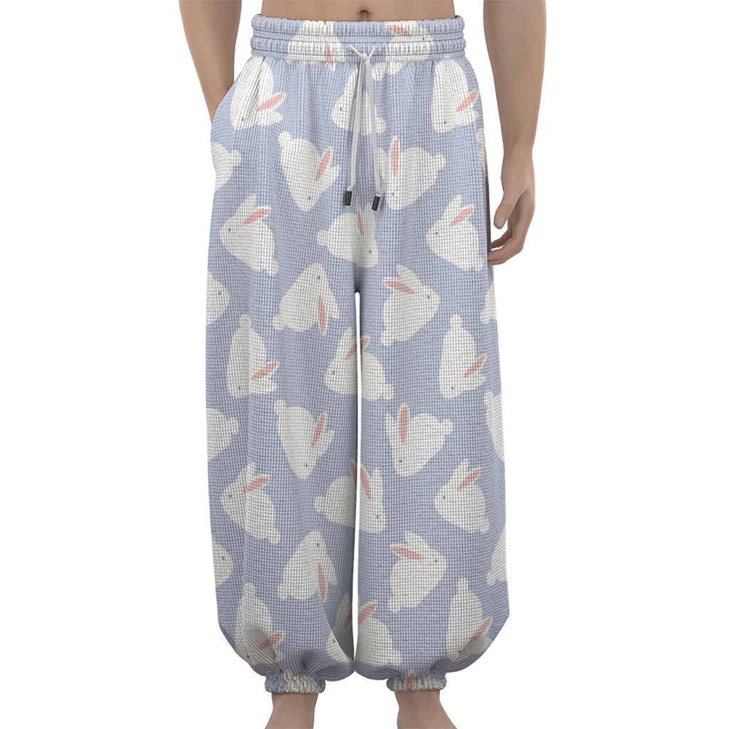 Mini Rabbit Pattern Print Lantern Pants