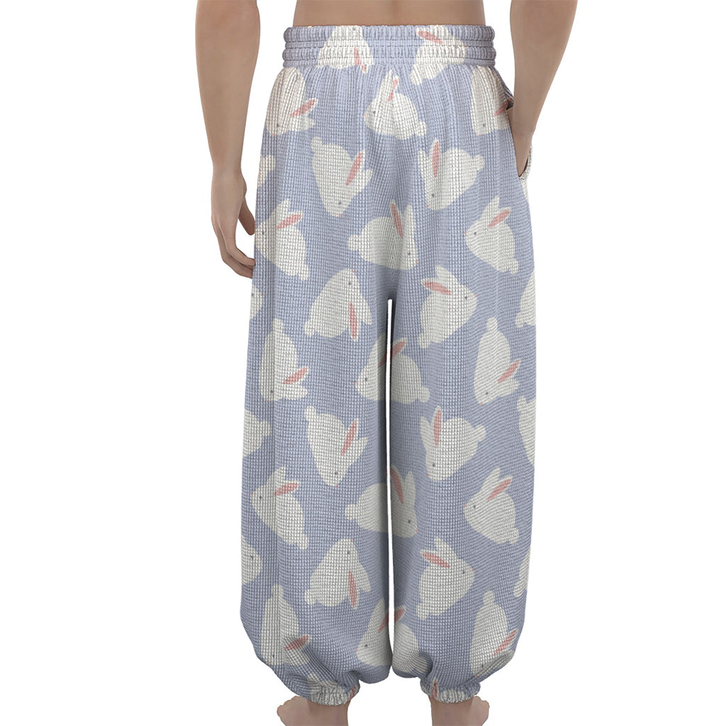 Mini Rabbit Pattern Print Lantern Pants