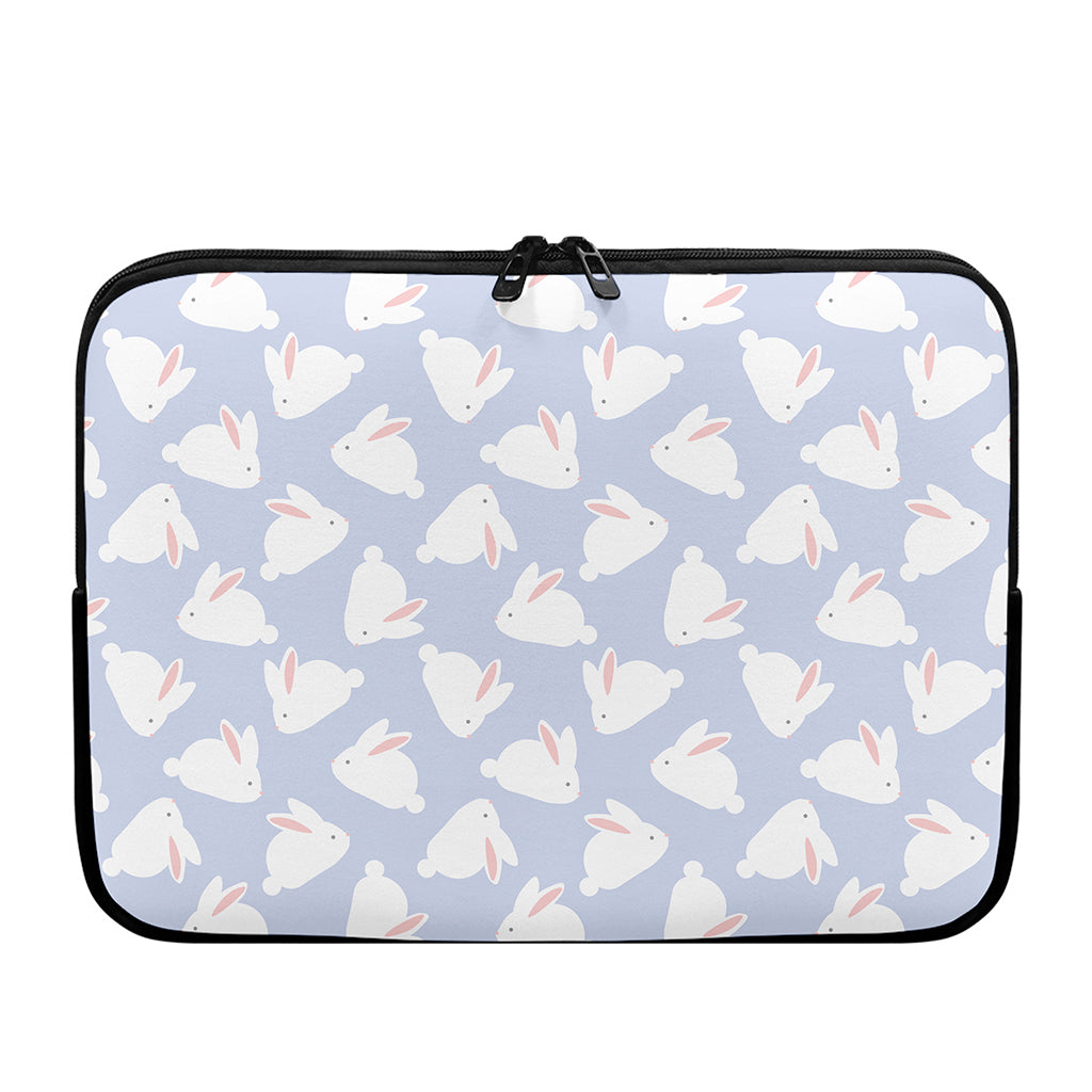 Mini Rabbit Pattern Print Laptop Sleeve