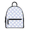 Mini Rabbit Pattern Print Leather Backpack