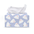 Mini Rabbit Pattern Print Leather Tissue Box Cover