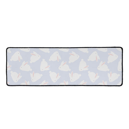 Mini Rabbit Pattern Print Long Kitchen Mat