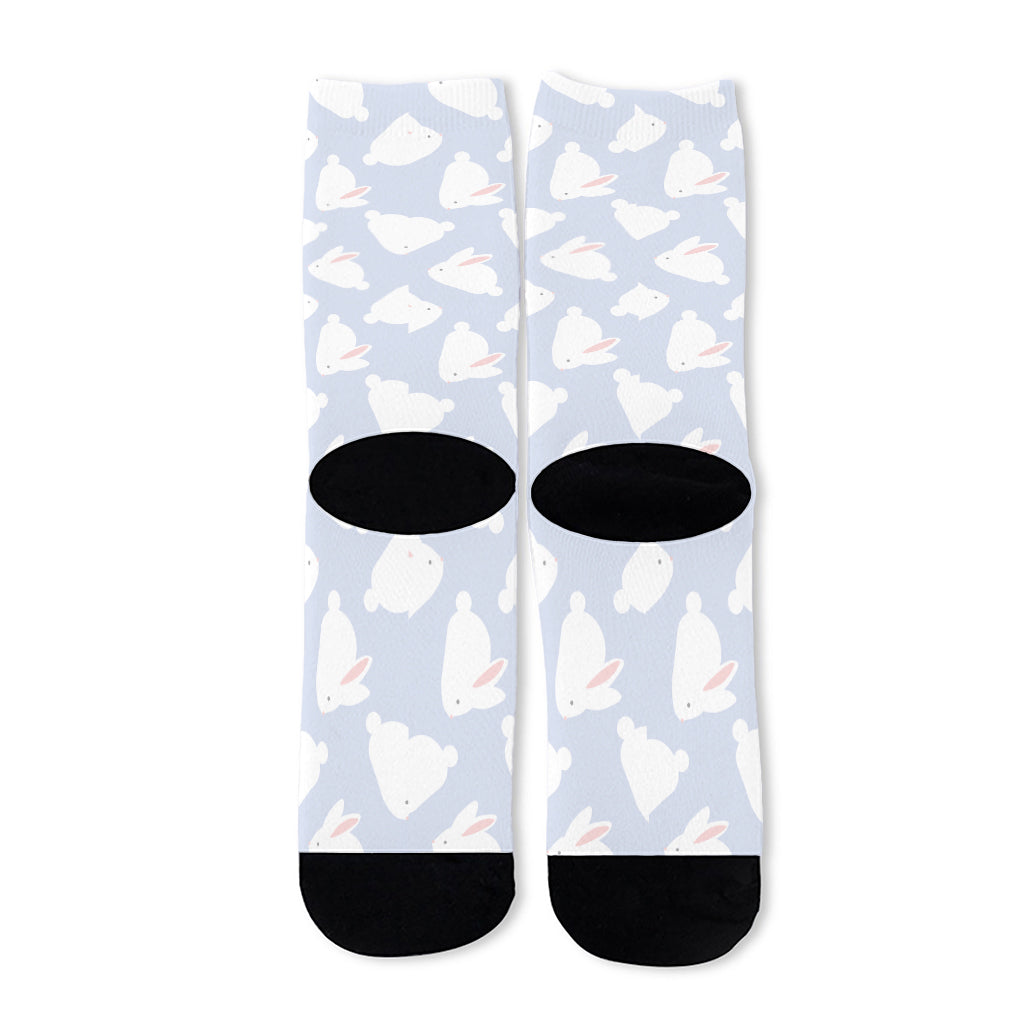 Mini Rabbit Pattern Print Long Socks