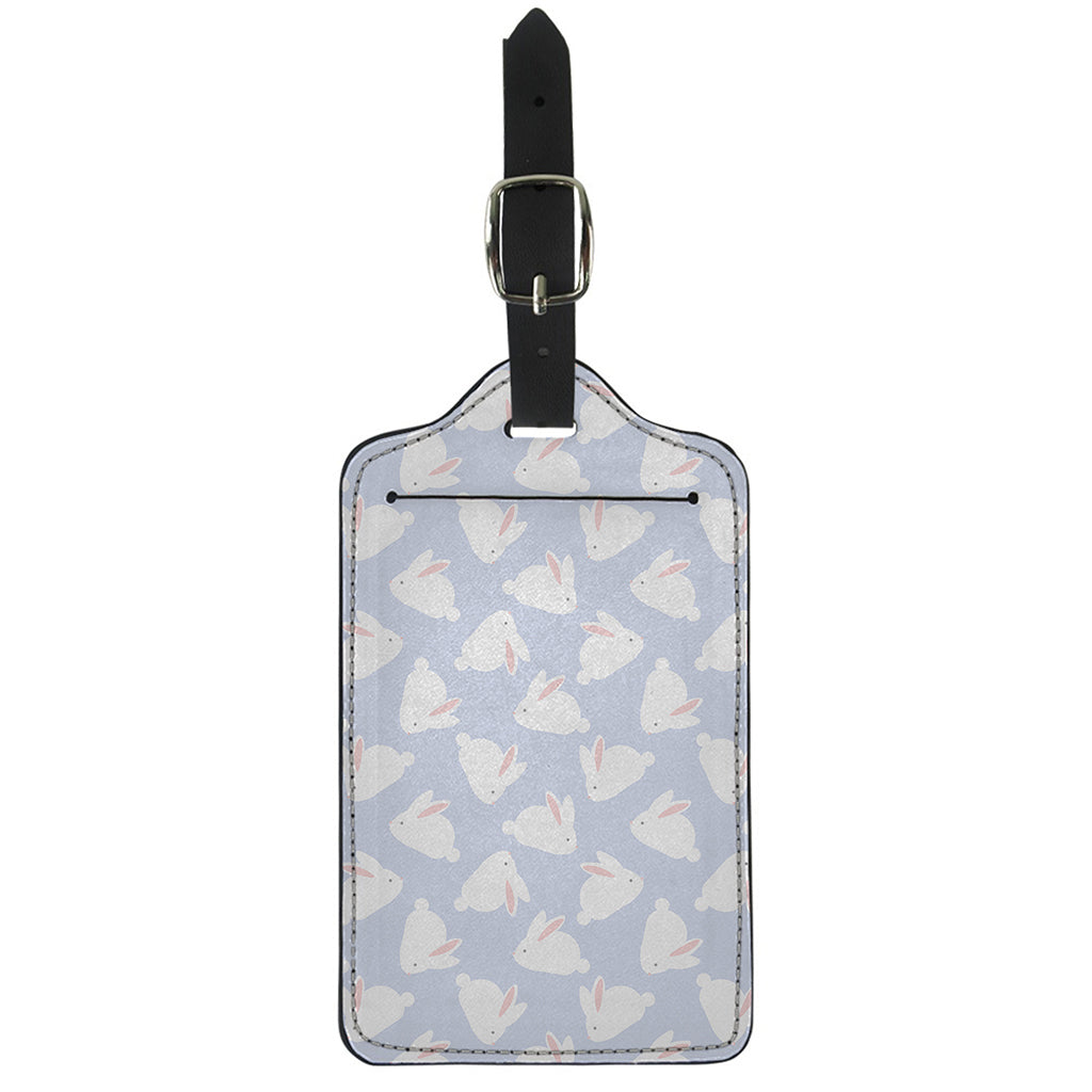 Mini Rabbit Pattern Print Luggage Tag