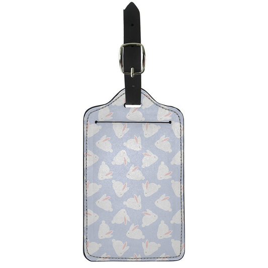 Mini Rabbit Pattern Print Luggage Tag
