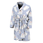 Mini Rabbit Pattern Print Men's Bathrobe