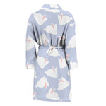 Mini Rabbit Pattern Print Men's Bathrobe