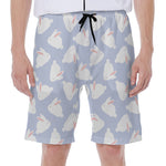 Mini Rabbit Pattern Print Men's Beach Shorts