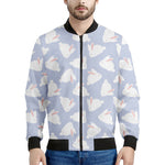Mini Rabbit Pattern Print Men's Bomber Jacket