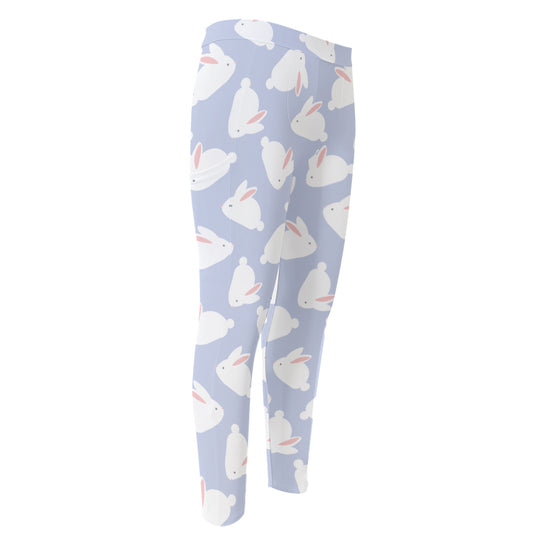 Mini Rabbit Pattern Print Men's Compression Pants