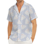 Mini Rabbit Pattern Print Men's Deep V-Neck Shirt