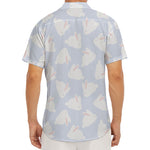 Mini Rabbit Pattern Print Men's Deep V-Neck Shirt