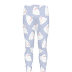 Mini Rabbit Pattern Print Men's leggings